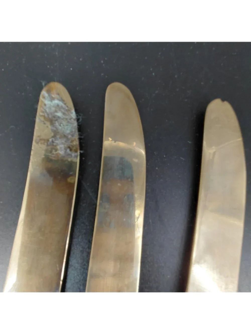 Dirigold Regal Dinner Knife Set 4 Gold Table Dirilyte Alloy Flatware Sweden